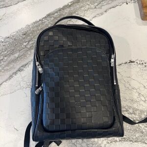 Men's Black Damier Graphite Backpack